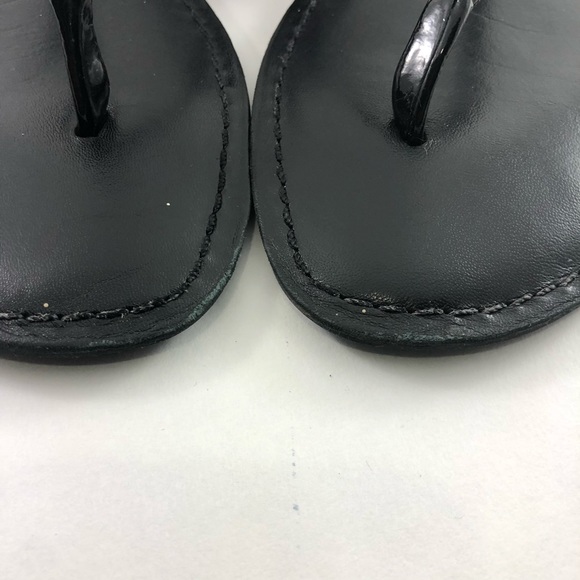 Tory Burch Ali Black Slingback Thong Sandals - Picture 6 of 8
